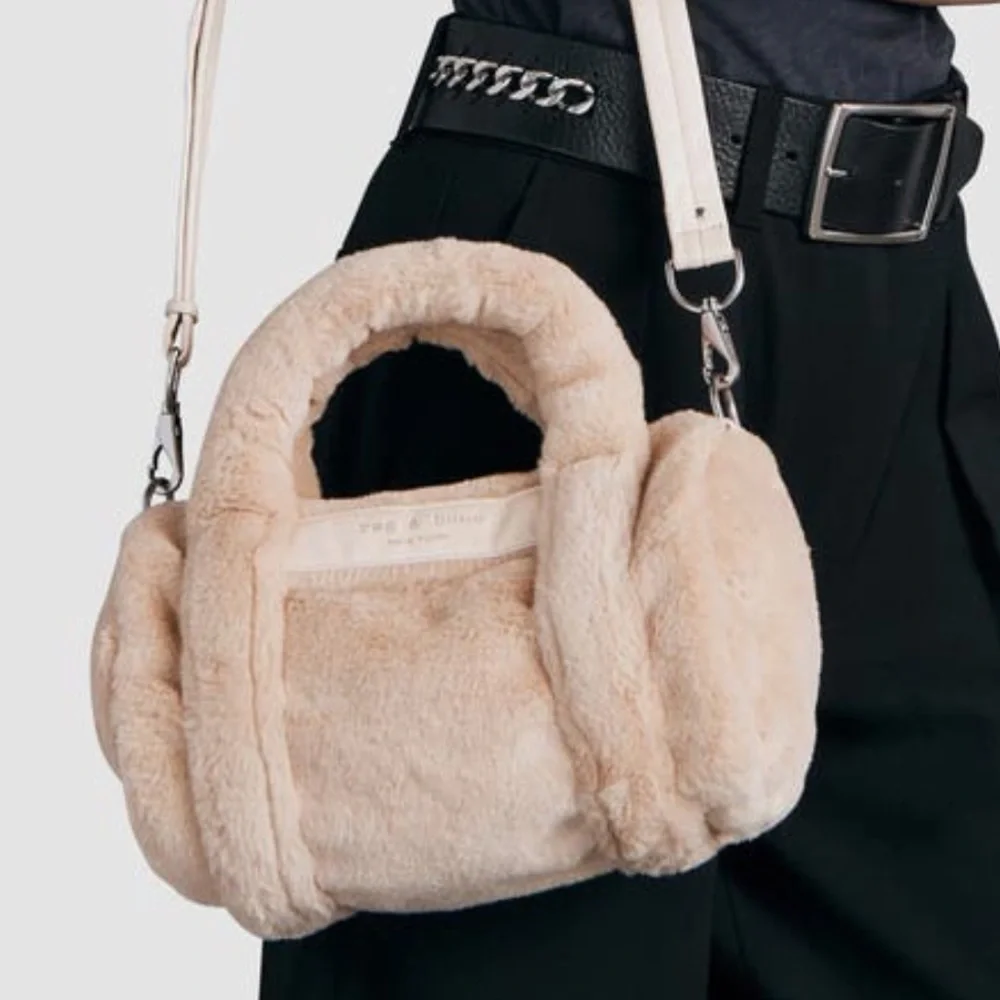 RAG & BONE 🎇HP🎇 CLOUD MINI FUR DUFFLE BAG NWT - Picture 2 of 7